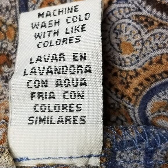 Hello Miss L Top Cropped Paisley Lace Back Sheer Bohemian Goblin Fairy Grunge - Picture 7 of 9